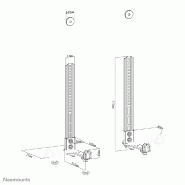 Neomounts AWL29-650BL1 Support pour vidéobar/barre de son VESA - max 15 kg - universel