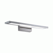 Read Applique Salle De Bain Led 12W 1100Lm 3000K Ip20 Chrome - Rossini Illuminazione - Applique Fine Pour Miroirs Et Tableaux Métalliques - argenté