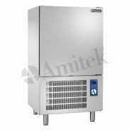 Refroidisseur à air 10 bacs GN1/1-EN60x40 avec sonde à broche. Programmes durs/doux et cycles de température et de temps. AMITEK Modèle ABT100A - 2592