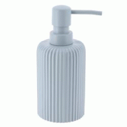 TENDANCE Distributeur à Savon ou Lotion en résine striée Bleu clair 230 ml - bleu 3664323185348 TENDANCE Distributeur à Savon ou Lotion en résine striée Bleu clair 230 ml - bleu 3664323185348