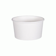 Thouy Pot à glace en carton 8 Oz par 50 - blanc 3701114814435