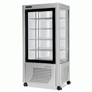 Vitrine réfrigérée positive Fixe 540L 4 faces vitrées SCAIOLA - Argent