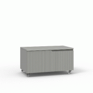 AQA Design Commode en MDF gris mat VENERE L.80 P.45 H.42 MPVE081HR-GRI - gris Bois manufacturé MPVE081HR-GRI