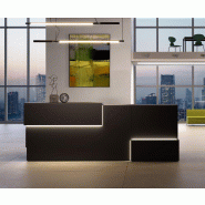 Banque d'accueil design Mitis - Dellarovere - Noir, Oui, 305_0