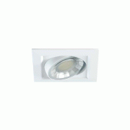 Beneito & Faure Spot Led Encastrable Carré Orientable Dimmable 8W Ip44 - blanc 8436004394036