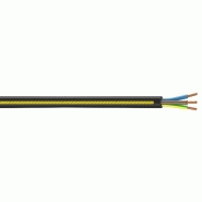 Câble électrique 3 g 2.5 mm² u1000r2v l.100 m, noir