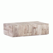 Coffret 2 bouteilles carton imitation bois 34x18,5x9cm - par 30