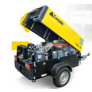 Compresseur mobile - Puissances des moteurs 53,7 kW - conçu pour Forage, battage et extraction - Compair 5.5m3 à 7.6m3