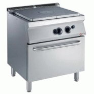 Fourneau taque coup de feu - Four gaz GN 2/1 - Plaque en fonte et structure inox - G17/TF8-AGA Fourneau taque coup de feu - Four gaz GN 2/1 - Plaque en fonte et structure inox - G17/TF8-AGA