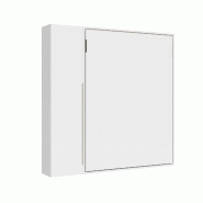 Itamoby Lit Double Escamotable Vertical Versia 160 Avec 1 Armoire Porte Gauche Blanc - blanc 8050598908815