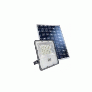Projecteur solaire à détecteur  crépusculaire -2160 lumens - blanc chaud en aluminium - BF LIGHT