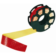 Ruban de signalisation indéchirable rouge/jaune Ruban de signalisation indéchirable rouge/jaune