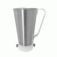 Schneider - Entonnoir à glaçage 1,0 litre, acier inoxydable, diamètre des trous : 5 mm (10 trous) - inox 199960