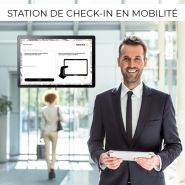 Station de check-in en mobilité pour les équipes de réception