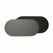 Stil Casa, set de 12 chemins de table bicolores, polyuréthane laminé cousu, 78xh. 38 cm, finition dollar gris/noir. - RUN7838-GB Stil Casa, set de 12 chemins de table bicolores, polyuréthane laminé cousu, 78xh. 38 cm, finition dollar gris/noir. - RUN7838-GB