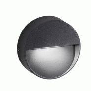 Zafferano Applique Led Bottom Pour Extérieur Et Intérieur En Aluminium Moulé Sous Pression Gris Foncé, 4.5W, Ip54, Design Moderne Et Compact Diam�