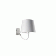 Zafferano Applique Led Poldina Bianca, Rechargeable Et Dimmable Avec Une Autonomie Jusqu'À 12 Heures - blanc 8056300195924