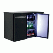 Arrière-bar Réfrigéré 2 Portes Pleines Battantes - 275 L - TEFCOLD - noir 5708181754914