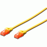 ASSMANN DIGITUS Câble de raccordement CAT 6 U/UTP - LSZH, 2 m, jaune - jaune DK-1617-020/Y