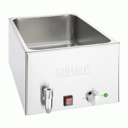 Bain-marie 21 litres sans bac 1xgn 1/1 avec robinet - 645x432x327mm - PFT694