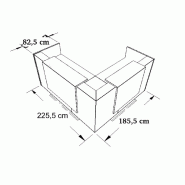 Banque d'accueil d'angle Z2 - Officity - 225, Beige