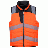 Bodywarmer réversible haute visibilité PW374 Portwest - Jaune/Noir / L Bodywarmer réversible haute visibilité PW374 Portwest - Jaune/Noir / L