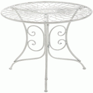 CLP Table de Jardin Ariano Blanc antique - blanc métal 1519931