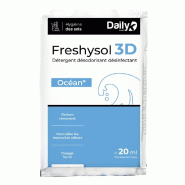 Détergent désodorisant désinfectant FRESHYSOL 3D - Dosette 20ml x 250 Ocean - Daily K - 3700008344461
