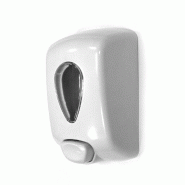 Distributeur manuel savon blanc 700ml 9x13x21cm Distributeur manuel savon blanc 700ml 9x13x21cm