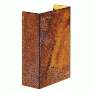 Nordlux Applique murale FOLD 10 Corteen Corten, H.14.9 - IP54 - LED Module / Extérieur - orange 5704924001970