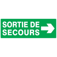 Panneaux rigides 330x75 mm secours évacuation - PNGPSC-TL08/SSD_0