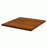 Plateau carré de table extérieur Werzalit 60x60cm décor pin