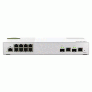 QNAP QSW-M2108-2C commutateur réseau Géré L2 2.5G Ethernet (100/1000/2500) Gris, Blanc