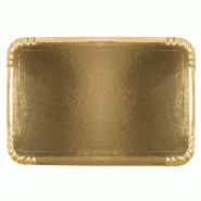 Thouy Plateaux traiteur en carton doré 28 x 42 cm par 25 - 5425027171697