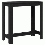 VidaXL Table de bar Chêne noir 102 x 50 x 103,5 cm Bois d'ingénierie Modèle Boréal Panorama Classique - 868079