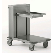 Chariots inox à niveau constant pour verres et pour plateaux - CHARPLTNC-TE01_0