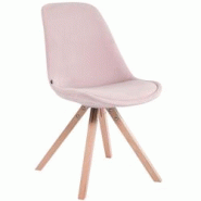 Décoshop26 - Chaise de salle à manger design scandinave en velours rose et pieds en bois clair forme carré 10_0003440 - 3000251582925 Décoshop26 - Chaise de salle à manger design scandinave en velours rose et pieds en bois clair forme carré 10_0003440 - 3000251582925
