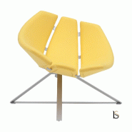 Fauteuil Radar - Softline - Felt Jaune 579_0