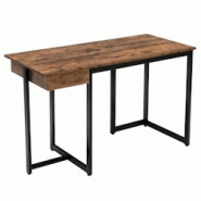 Helloshop26 - Bureau d'ordinateur 120cm tiroir cadre en métal repose-pieds réglables bureau moderne station de travail pour 20_0004829 - 3000200026388 Helloshop26 - Bureau d'ordinateur 120cm tiroir cadre en métal repose-pieds réglables bureau moderne station de travail pour 20_0004829 - 3000200026388