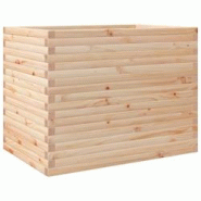 Helloshop26 - Jardinière bac lit surélevé plantes fleurs terrasse jardin 90 x 60 x 68,5 cm bois de pin massif marron 02_0038032 - 3000214029160_0