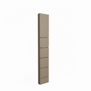 Montant Totem 5 rainures 10x30x195 cm - jaune safran Montant Totem 5 rainures 10x30x195 cm - jaune safran