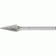 Petite fraise sur tige forme SKM D. 6 mm L. Tête 13 mm D. De la tige 3 mm carbure engrènement 3 PLUS PFERD Petite fraise sur tige forme SKM D. 6 mm L. Tête 13 mm D. De la tige 3 mm carbure engrènement 3 PLUS PFERD