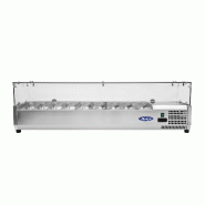 Présentoir à ingrédients inox vitré 9 GN1/3 L2005mm ATOSA