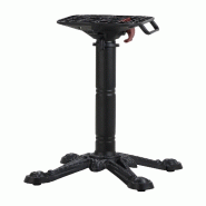 Proloisirs Pied Trady 4 X4 Abattant Autostabilisant Fonte Acier 45X45 cm X 73 cm- Noir - noir acier AG0043