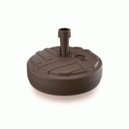 Prosperplast - Pied de parasol rond en polyéthylène à rayures, 39 x 39 x 13 cm, couleur chocolat - marron plastique ZA1235
