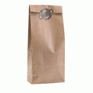 Sac kraft SOS à fond plat 9+5x20,5cm - par 100 - Apte au contact alimentaire - Contenance 500g