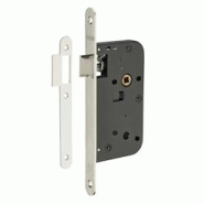 Serrure encastrable pour porte intérieure, axe 50mm, bouts ronds, laiton nickelé - THIRARD - gris 3150260192100 Serrure encastrable pour porte intérieure, axe 50mm, bouts ronds, laiton nickelé - THIRARD - gris 3150260192100