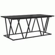 VidaXL Table basse Chêne noir 100 x 50 x 40 cm Modèle Boreal Horizon - 869708