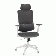 Chaise de bureau / chaise pivotante ERGOMY WF tissu gris mybuero - gris polyester 719259