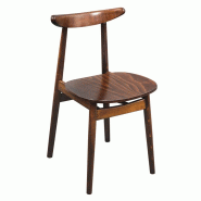 Chaises Cowhorn noyer naturel - Lot de 2 - CW008 | Fameg